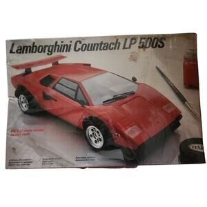 Testor 1987 Lamborghini Countach LP500S 1:24 Scale Unassembled Kit Sealed in Box